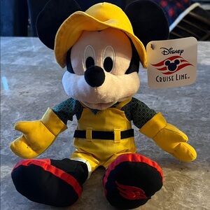 Disney Cruise Line Alaska Mickey Mouse in Yellow Rain Gear